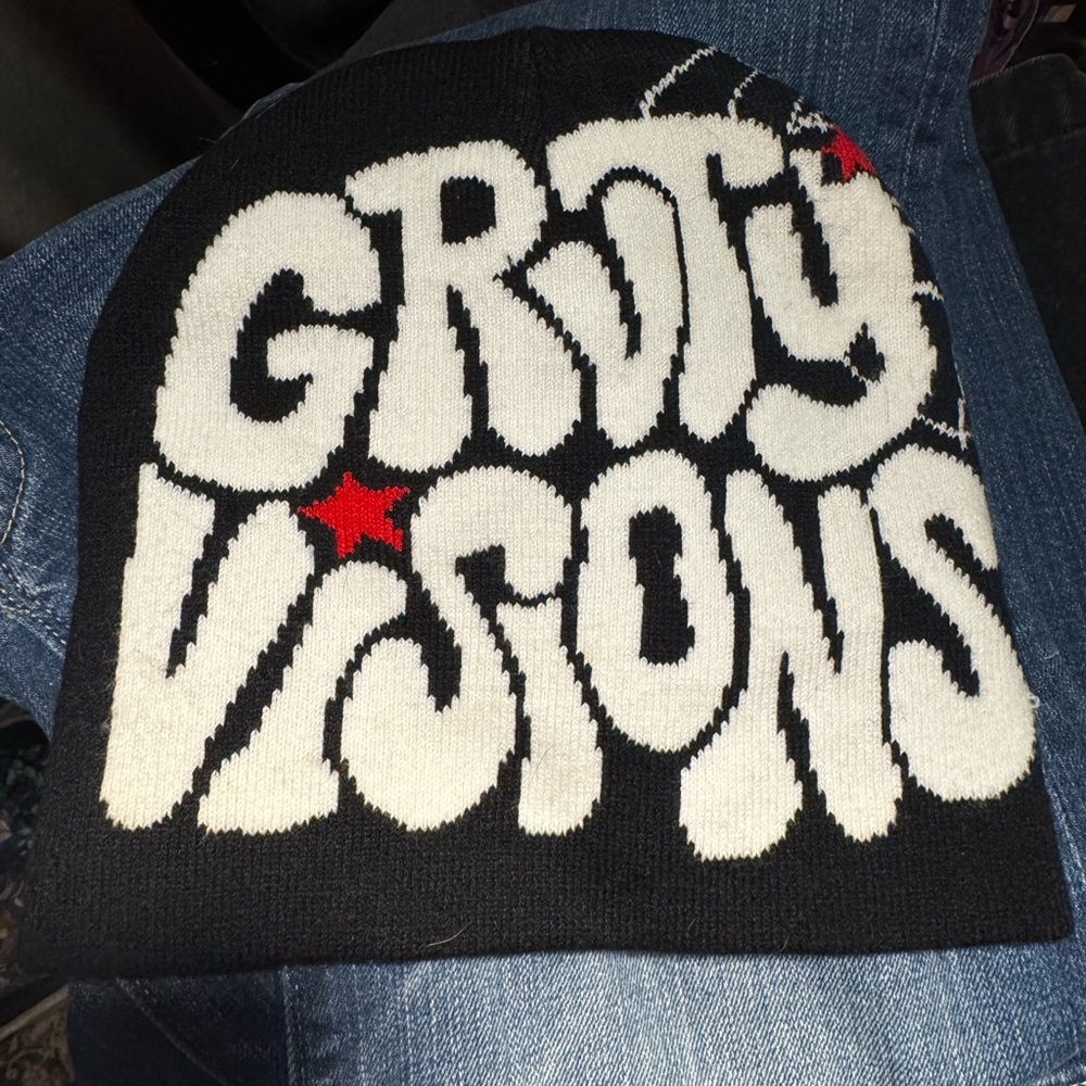 Y2K Grvty Visions & Spider Web Winter Beanie